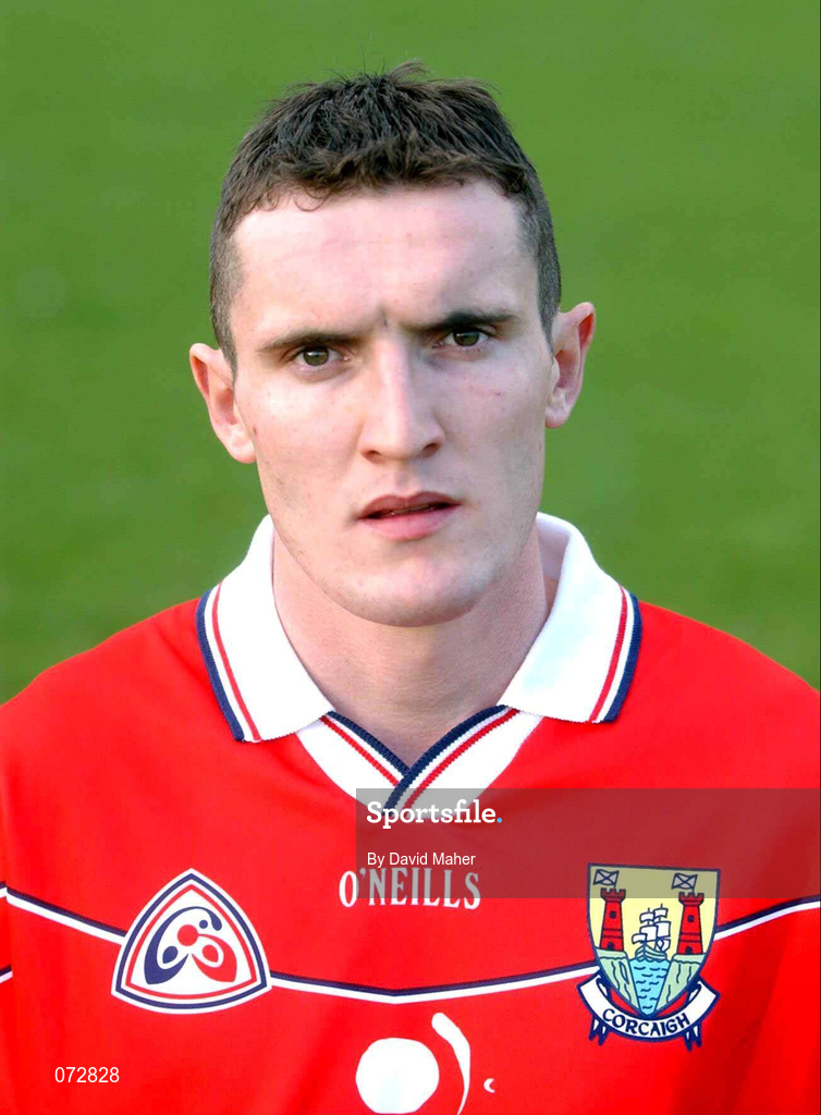 9 September 2001; Cork captain Graham Canty prior to the All-Ireland Under 21 Football Championship Semi-Final match between Tyrone and Cork at Parnell Park in Dublin. Photo by David Maher/Sportsfile