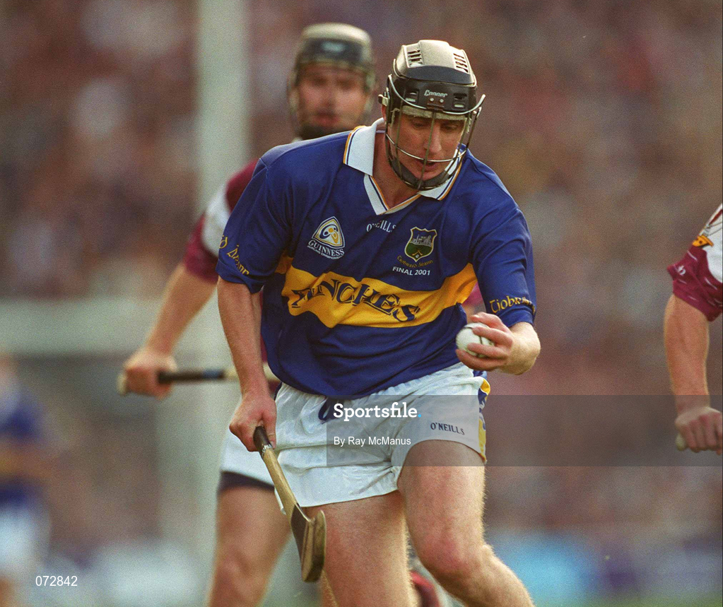 9 September 2001; Eddie Enright of Tipperary during the Guinness All-Ireland Senior Hurling Championship Final match between Tipperary and Galway at Croke Park in Dublin. Photo by Ray McManus/Sportsfile