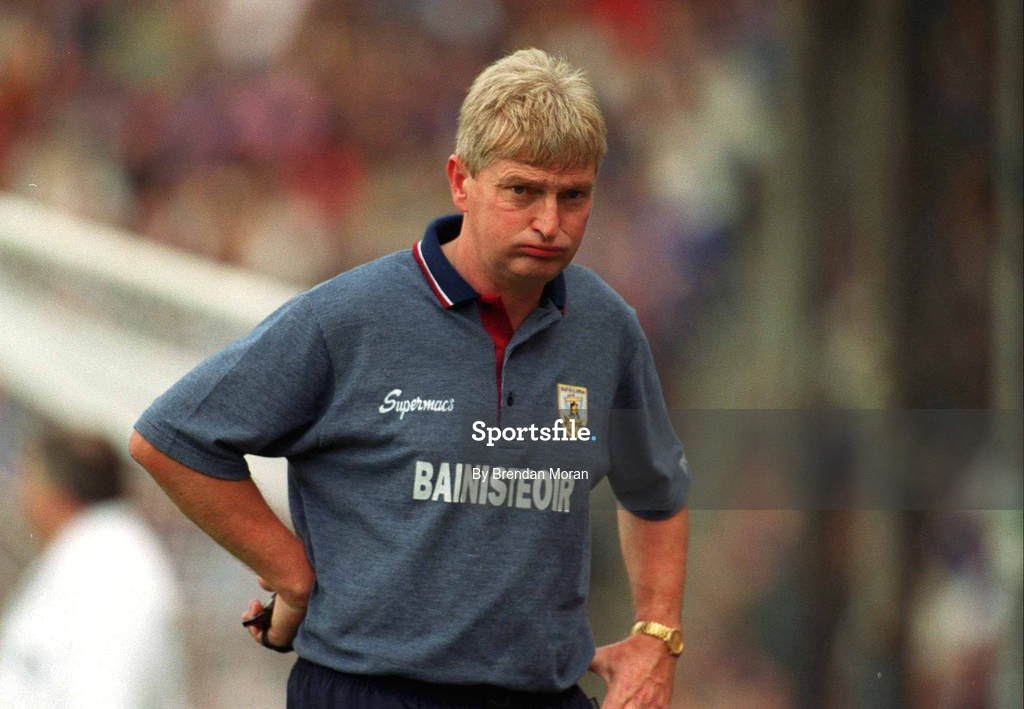 9 September 2001; Galway manager Noel Lane during the Guinness All-Ireland Senior Hurling Championship Final match between Tipperary and Galway at Croke Park in Dublin. Photo by Brendan Moran/Sportsfile