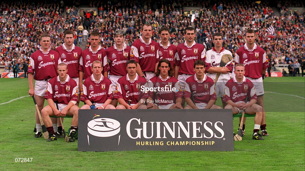 9 September 2001; The Galway team photograph prior to the Guinness All-Ireland Senior Hurling Championship Final match between Tipperary and Galway at Croke Park in Dublin. Photo by Ray McManus/Sportsfile
