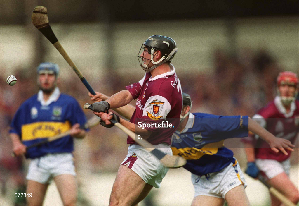 9 September 2001; Cathal Moore of Galway during the Guinness All-Ireland Senior Hurling Championship Final match between Tipperary and Galway at Croke Park in Dublin. Photo by Brendan Moran/Sportsfile