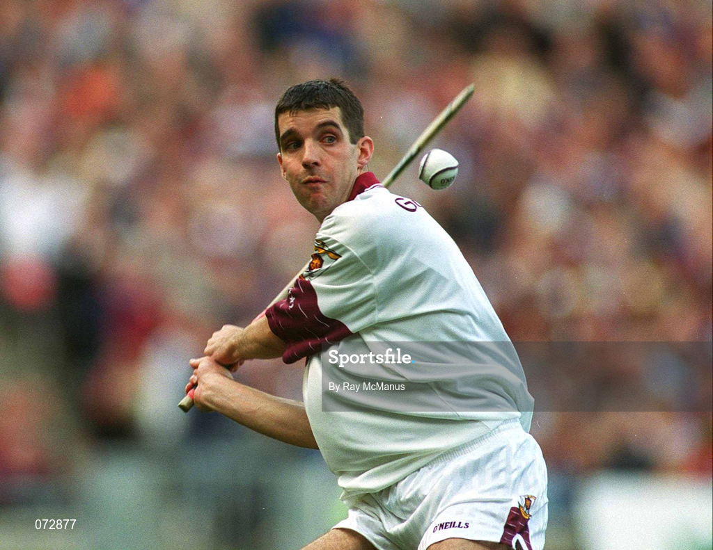 9 September 2001; Galway goalkeeper Michael Crimmins during the Guinness All-Ireland Senior Hurling Championship Final match between Tipperary and Galway at Croke Park in Dublin. Photo by Ray McManus/Sportsfile