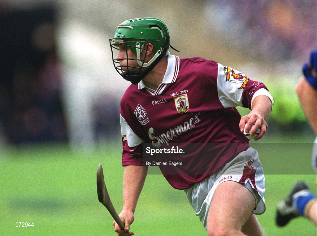 9 September 2001; Fergal Healy of Galway during the Guinness All-Ireland Senior Hurling Championship Final match between Tipperary and Galway at Croke Park in Dublin. Photo by Damien Eagers/Sportsfile