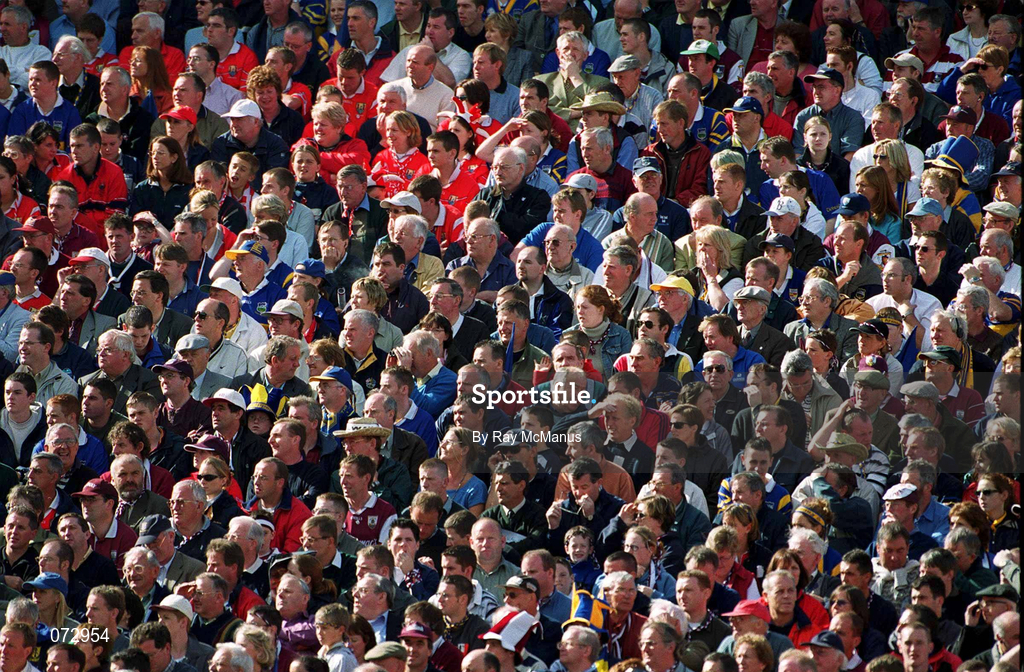 9 September 2001; Supporters sit in the new Hogan Stand during the Guinness All-Ireland Senior Hurling Championship Final match between Tipperary and Galway at Croke Park in Dublin. Photo by Ray McManus/Sportsfile