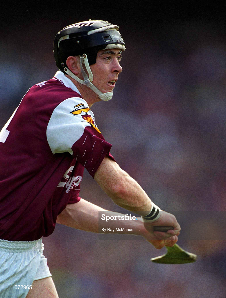 9 September 2001; Eugene Cloonan of Galway during the Guinness All-Ireland Senior Hurling Championship Final match between Tipperary and Galway at Croke Park in Dublin. Photo by Ray McManus/Sportsfile