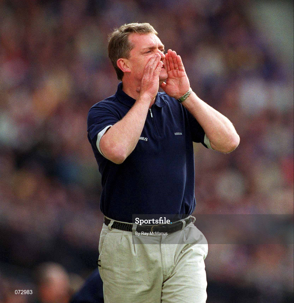 9 September 2001; Tipperary manager Nicky English during the Guinness All-Ireland Senior Hurling Championship Final match between Tipperary and Galway at Croke Park in Dublin. Photo by Ray McManus/Sportsfile