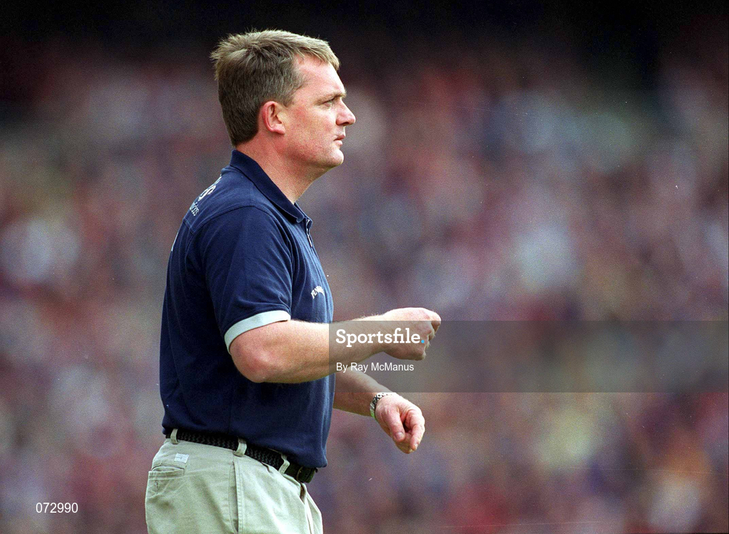 9 September 2001; Tipperary manager Nicky English during the Guinness All-Ireland Senior Hurling Championship Final match between Tipperary and Galway at Croke Park in Dublin. Photo by Ray McManus/Sportsfile
