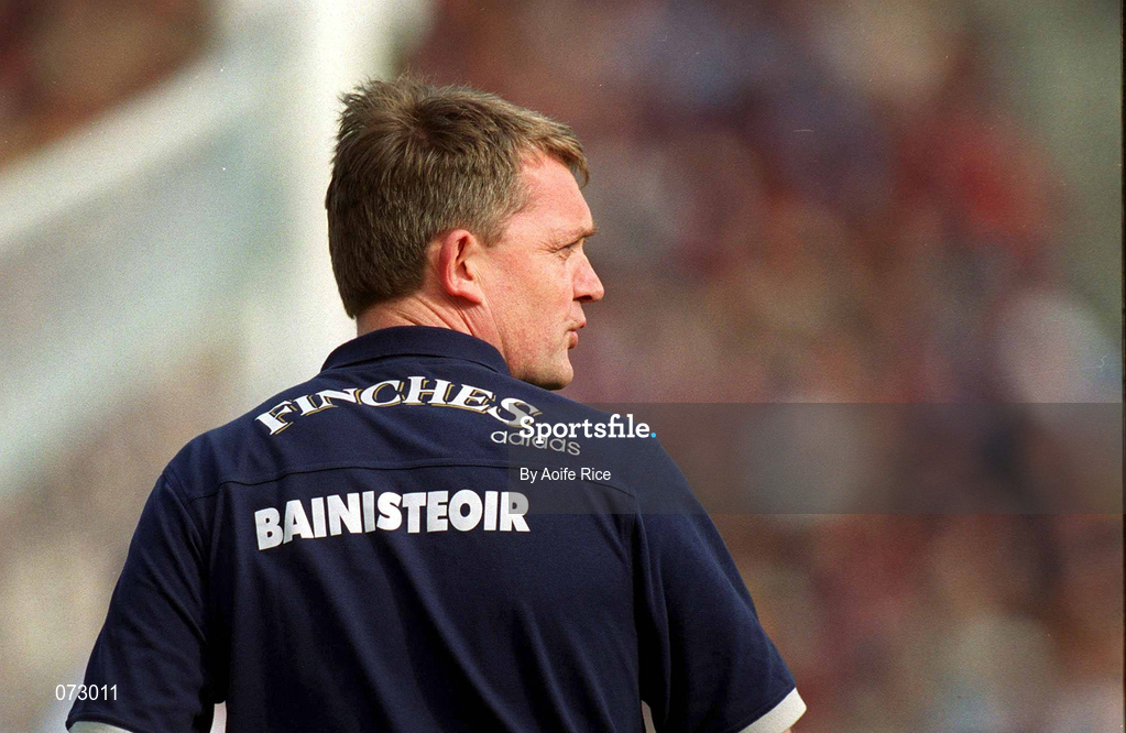 9 September 2001; Tipperary manager Nicky English during the Guinness All-Ireland Senior Hurling Championship Final match between Tipperary and Galway at Croke Park in Dublin. Photo by Aoife Rice/Sportsfile