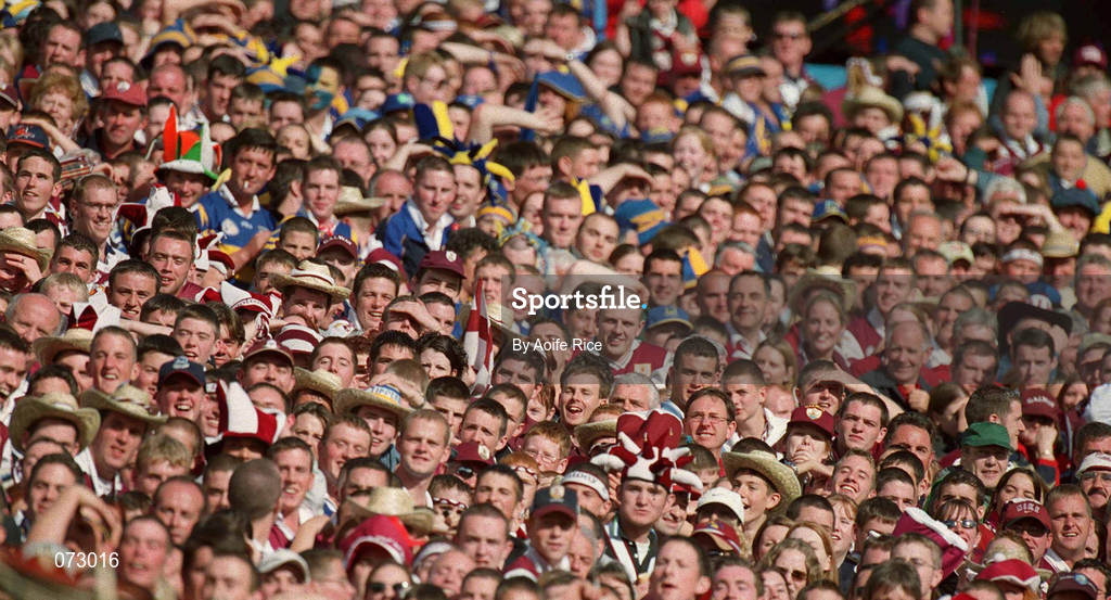 9 September 2001; Supporters during the Guinness All-Ireland Senior Hurling Championship Final match between Tipperary and Galway at Croke Park in Dublin. Photo by Aoife Rice/Sportsfile