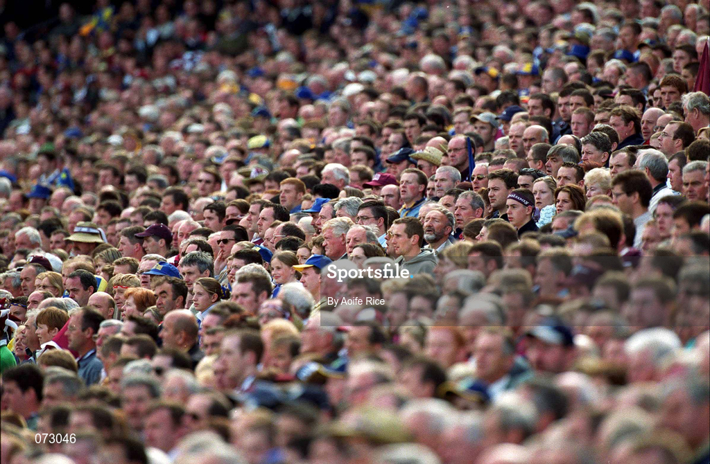 9 September 2001; Supporters sitting in the new Hogan Stand during the Guinness All-Ireland Senior Hurling Championship Final match between Tipperary and Galway at Croke Park in Dublin. Photo by Aoife Rice/Sportsfile