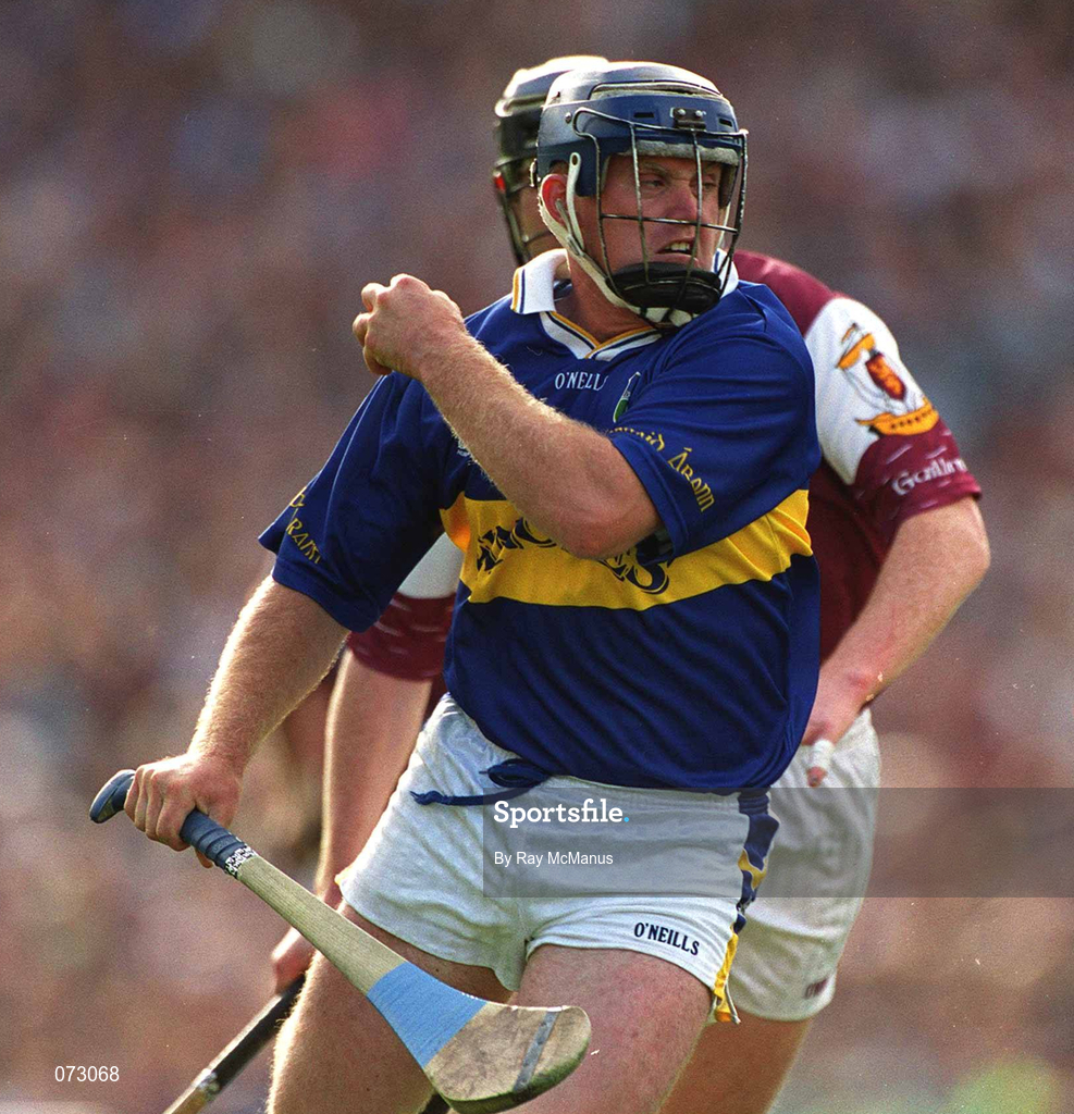 9 September 2001; Eugene O'Neill of Tipperary during the Guinness All-Ireland Senior Hurling Championship Final match between Tipperary and Galway at Croke Park in Dublin. Photo by Ray McManus/Sportsfile