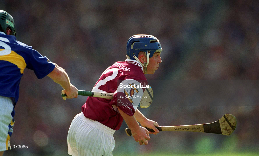 9 September 2001; Kevin Broderick of Galway during the Guinness All-Ireland Senior Hurling Championship Final match between Tipperary and Galway at Croke Park in Dublin. Photo by Ray McManus/Sportsfile