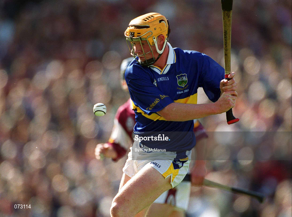 9 September 2001; Eamonn Corcoran of Tipperary during the Guinness All-Ireland Senior Hurling Championship Final match between Tipperary and Galway at Croke Park in Dublin. Photo by Ray McManus/Sportsfile