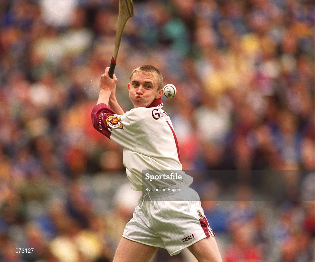 9 September 2001; Galway goalkeeper Paul Dullaghan during the All-Ireland Minor Hurling Championship Final between Cork and Galway at Croke Park in Dublin. Photo by Damien Eagers/Sportsfile