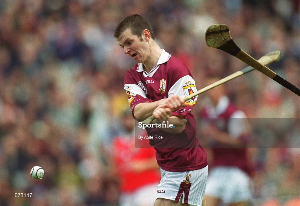 9 September 2001; Adrian Cullinane of Galway during the All-Ireland Minor Hurling Championship Final between Cork and Galway at Croke Park in Dublin. Photo by Aoife Rice/Sportsfile