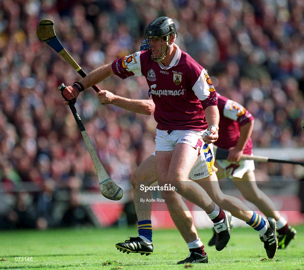 9 September 2001; Joe Rabbitte of Galway during the Guinness All-Ireland Senior Hurling Championship Final match between Tipperary and Galway at Croke Park in Dublin. Photo by Aoife Rice/Sportsfile