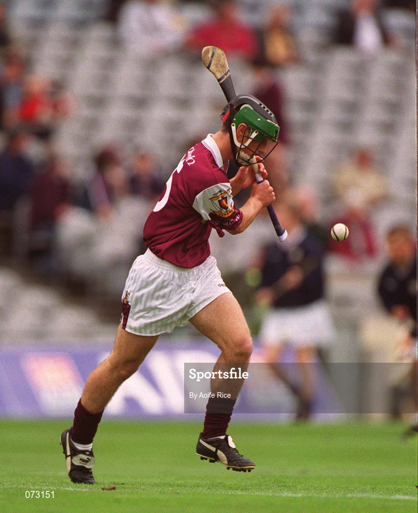 9 September 2001; Kenneth Burke of Galway during the All-Ireland Minor Hurling Championship Final between Cork and Galway at Croke Park in Dublin. Photo by Aoife Rice/Sportsfile