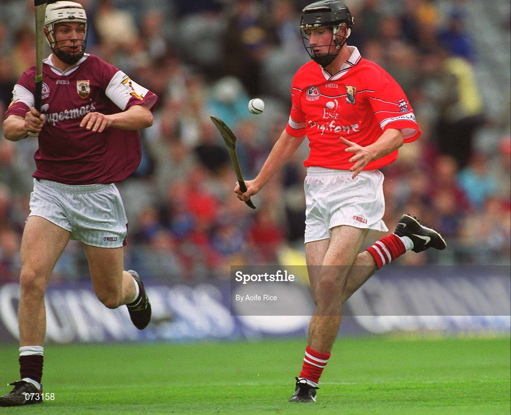 9 September 2001; Kieran Murphy of Cork during the All-Ireland Minor Hurling Championship Final between Cork and Galway at Croke Park in Dublin. Photo by Aoife Rice/Sportsfile