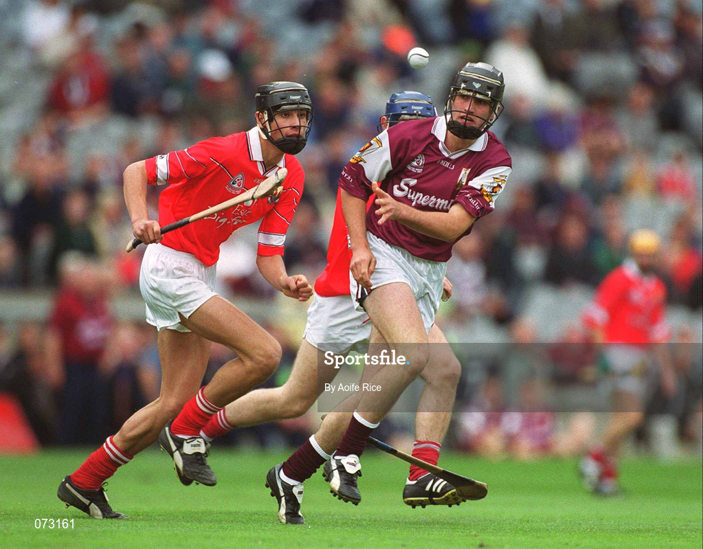 9 September 2001; Tony Og Regan of Galway during the All-Ireland Minor Hurling Championship Final between Cork and Galway at Croke Park in Dublin. Photo by Aoife Rice/Sportsfile