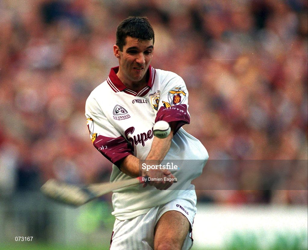 9 September 2001; Galway goalkeeper Michael Crimmins during the Guinness All-Ireland Senior Hurling Championship Final match between Tipperary and Galway at Croke Park in Dublin. Photo by Damien Eagers/Sportsfile
