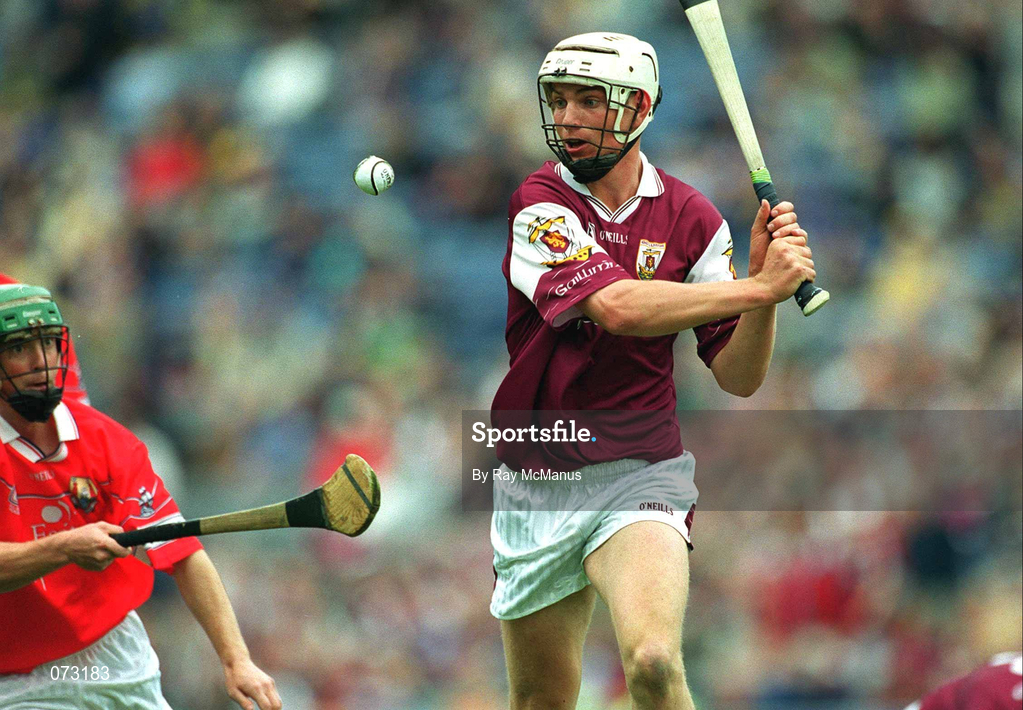 9 September 2001; Eoin Lynch of Galway during the All-Ireland Minor Hurling Championship Final between Cork and Galway at Croke Park in Dublin. Photo by Ray McManus/Sportsfile