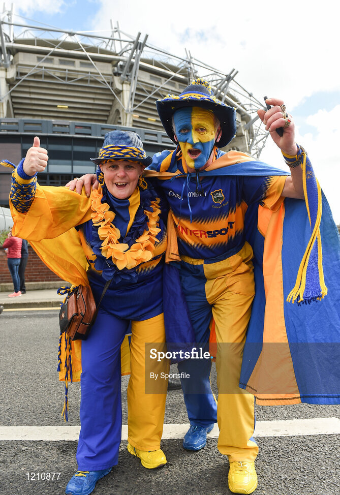 4 September 2016; Margaret McGrath from Emly, Co. Tipperary and James Sid Ryan from Tipperary town before the GAA Hurling All-Ireland Senior Championship Final match between Kilkenny and Tipperary at Croke Park in Dublin. Photo by Sportsfile