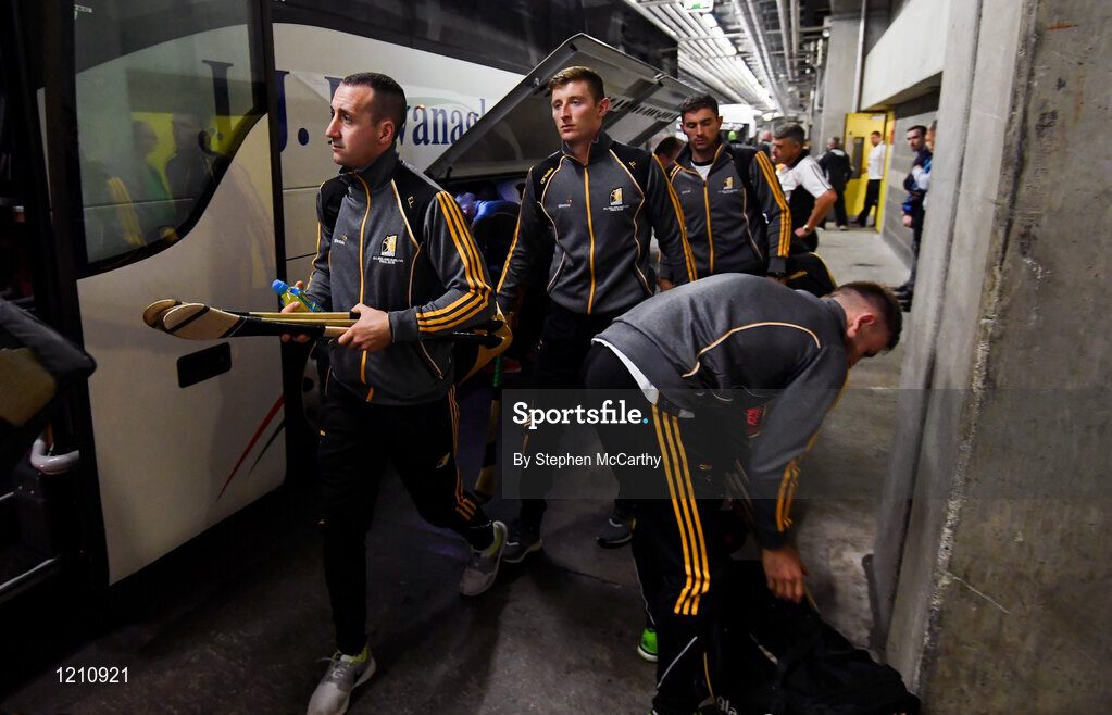 4 September 2016; Eóin Larkin of Kilkenny arrives prior to the GAA Hurling All-Ireland Senior Championship Final match between Kilkenny and Tipperary at Croke Park in Dublin. Photo by Stephen McCarthy/Sportsfile