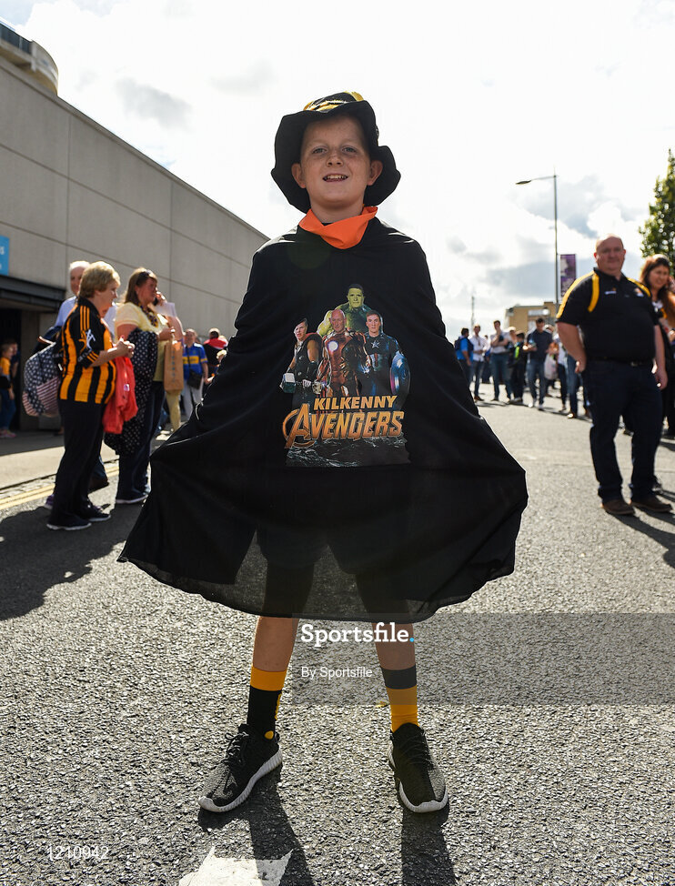4 September 2016; Kilkenny supporter Cian Kelly from Clara, Co. Kilkenny, before the GAA Hurling All-Ireland Senior Championship Final match between Kilkenny and Tipperary at Croke Park in Dublin. Photo by Sportsfile