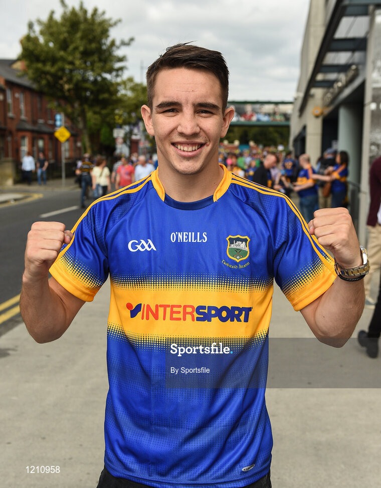 4 September 2016; Boxer Michael Conlan arriving for the GAA Hurling All-Ireland Senior Championship Final match between Kilkenny and Tipperary at Croke Park in Dublin. Photo by Sportsfile