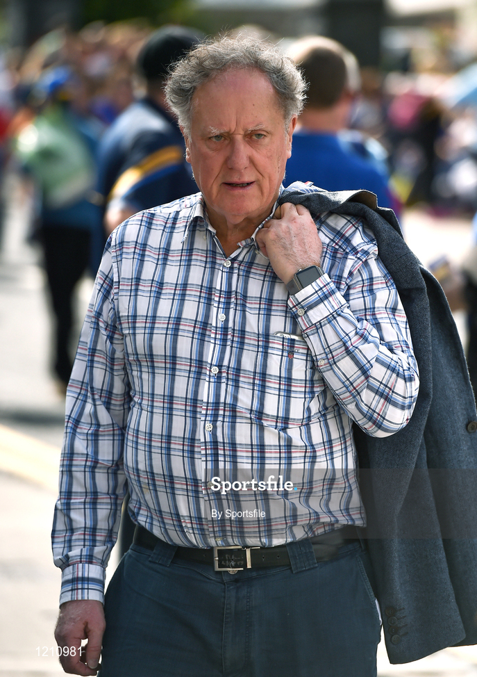 4 September 2016; Broadcaster Vincent Browne arriving for the GAA Hurling All-Ireland Senior Championship Final match between Kilkenny and Tipperary at Croke Park in Dublin. Photo by Sportsfile