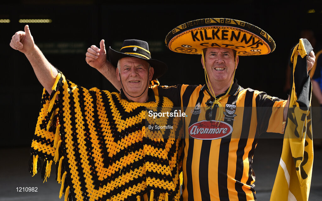 4 September 2016; Seamus and Dick Dawson from Freshford, Co. Kilkenny at the GAA Hurling All-Ireland Senior Championship Final match between Kilkenny and Tipperary at Croke Park in Dublin. Photo by Sportsfile