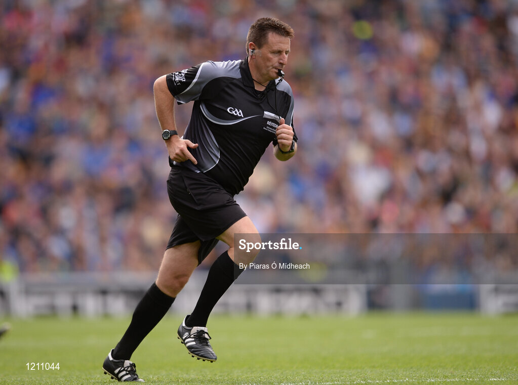 4 September 2016; Referee Brian Gavin during the GAA Hurling All-Ireland Senior Championship Final match between Kilkenny and Tipperary at Croke Park in Dublin. Photo by Piaras Ó Mídheach/Sportsfile