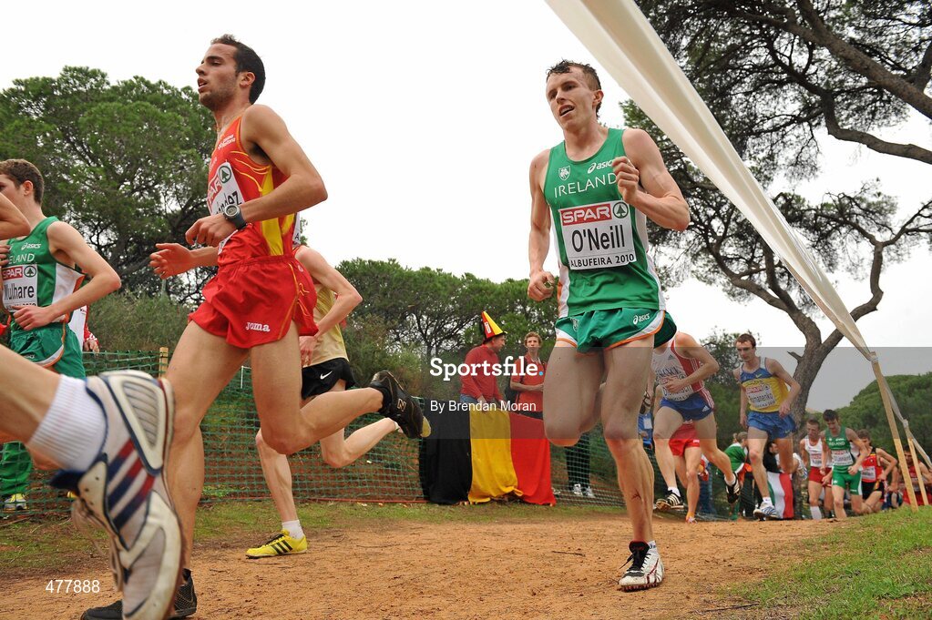 12 December 2010; Ireland's Brendan O'Neill in action during the Men's U23 race. 17th SPAR European Cross Country Championships, Albufeira, Portugal. Picture credit: Brendan Moran / SPORTSFILE