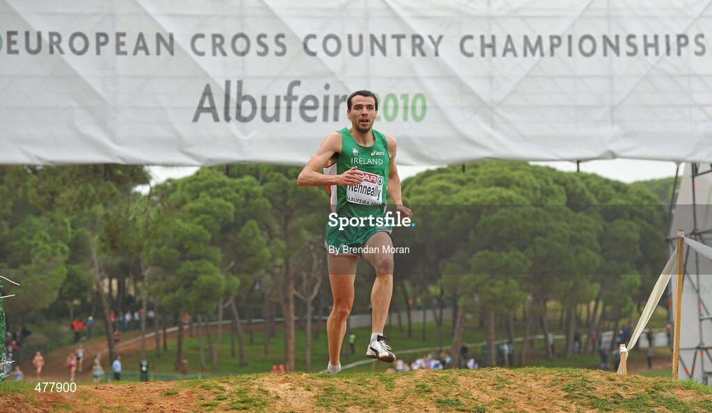 12 December 2010; Ireland's Mark Kenneally on his way to finishing 35th in the Men's Senior race with a time of 30:24. 17th SPAR European Cross Country Championships, Albufeira, Portugal. Picture credit: Brendan Moran / SPORTSFILE