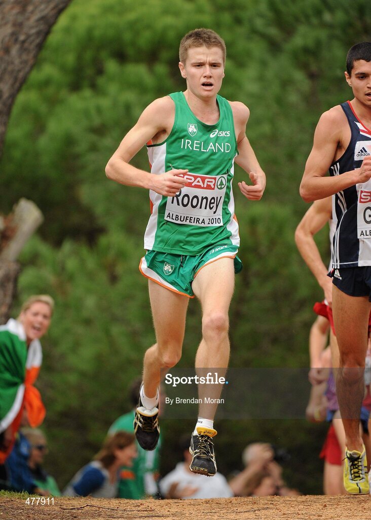 12 December 2010; Ireland's David Rooney in action during the Men's U23 race where Ireland won the team gold. 17th SPAR European Cross Country Championships, Albufeira, Portugal. Picture credit: Brendan Moran / SPORTSFILE