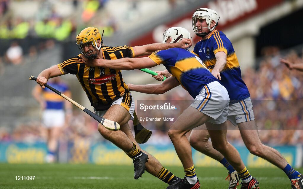 4 September 2016; Colin Fennelly of Kilkenny in action against Ronan Maher of Tipperary during the GAA Hurling All-Ireland Senior Championship Final match between Kilkenny and Tipperary at Croke Park in Dublin. Photo by Brendan Moran/Sportsfile