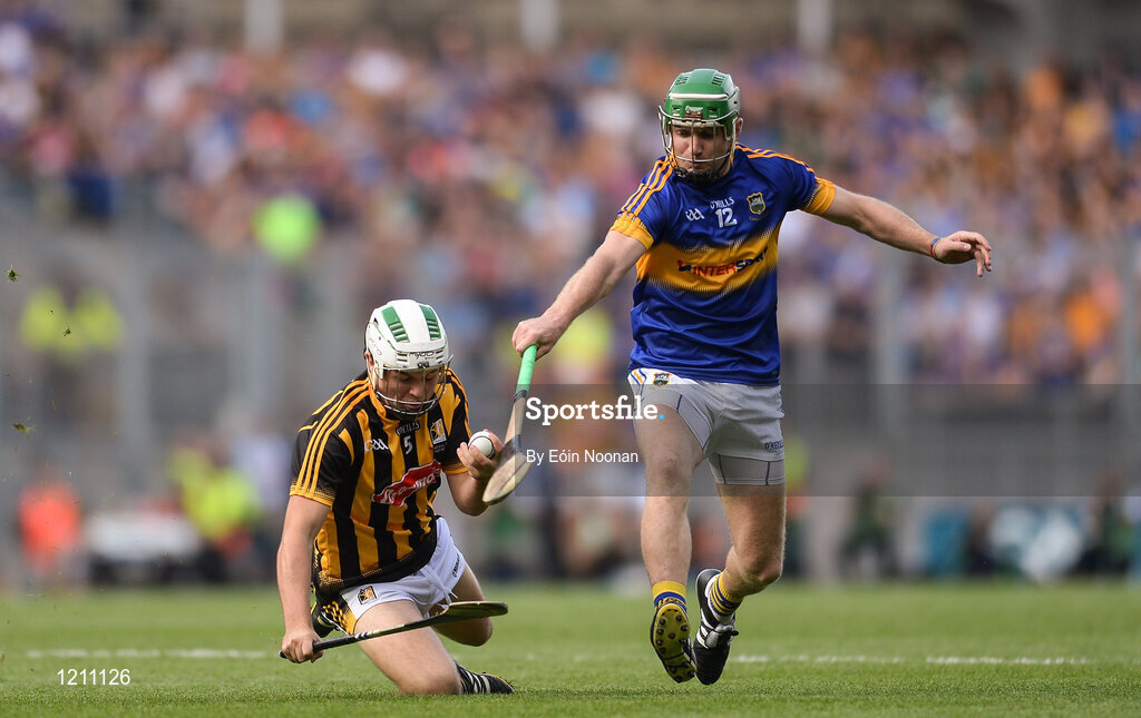 4 September 2016; Pádraig Walsh of Kilkenny in action against Noel McGrath of Tipperary during the GAA Hurling All-Ireland Senior Championship Final match between Kilkenny and Tipperary at Croke Park in Dublin. Photo by Eóin Noonan/Sportsfile