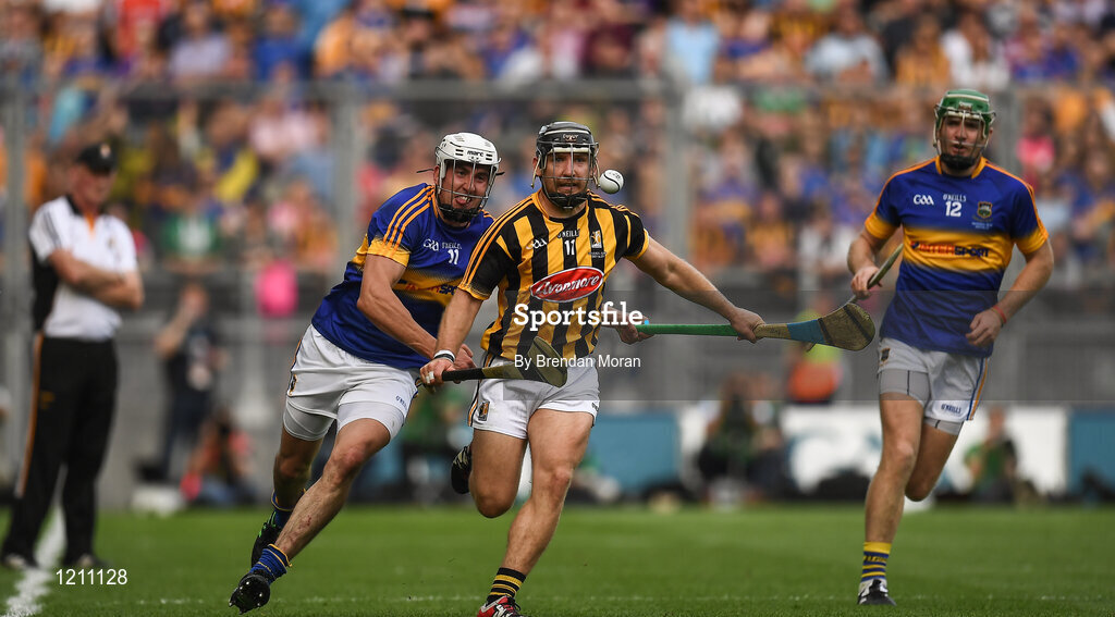 4 September 2016; Richie Hogan of Kilkenny in action against Patrick Maher of Tipperary during the GAA Hurling All-Ireland Senior Championship Final match between Kilkenny and Tipperary at Croke Park in Dublin. Photo by Brendan Moran/Sportsfile