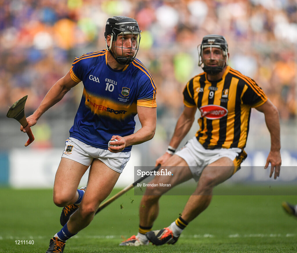 4 September 2016; Dan McCormack of Tipperary in action against Conor Fogarty of Kilkenny during the GAA Hurling All-Ireland Senior Championship Final match between Kilkenny and Tipperary at Croke Park in Dublin. Photo by Brendan Moran/Sportsfile