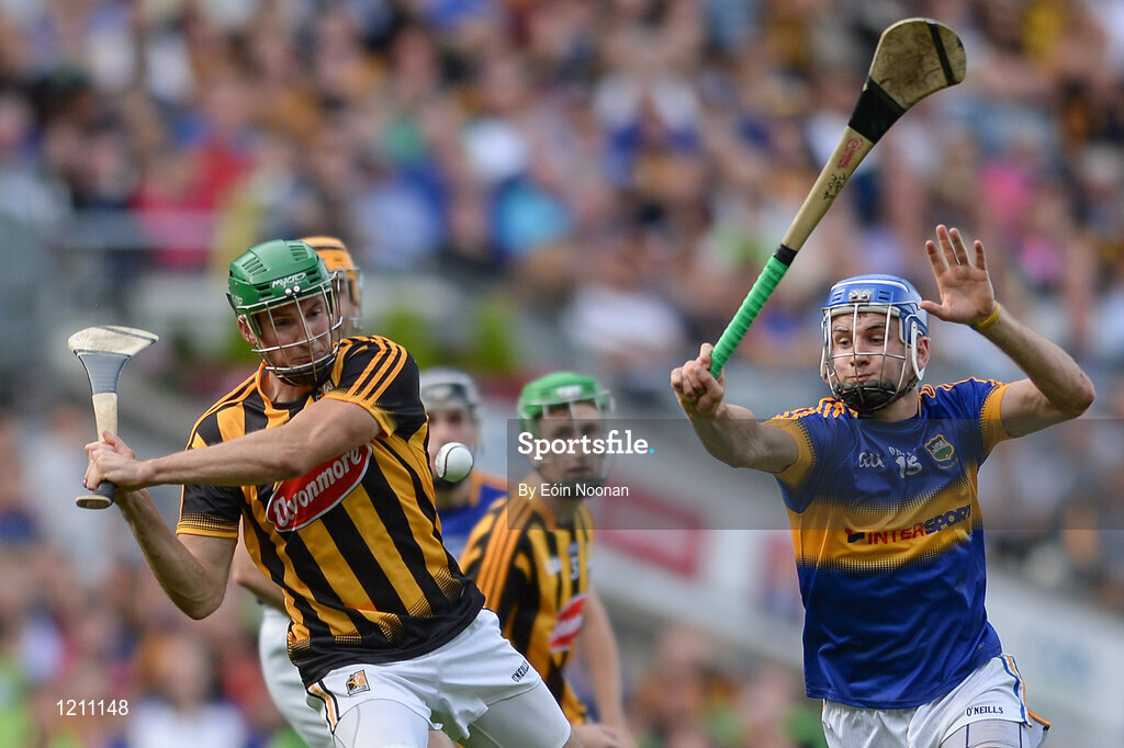 4 September 2016; Shane Prendergast of Kilkenny in action against John McGrath of Tipperary during the GAA Hurling All-Ireland Senior Championship Final match between Kilkenny and Tipperary at Croke Park in Dublin. Photo by Eóin Noonan/Sportsfile