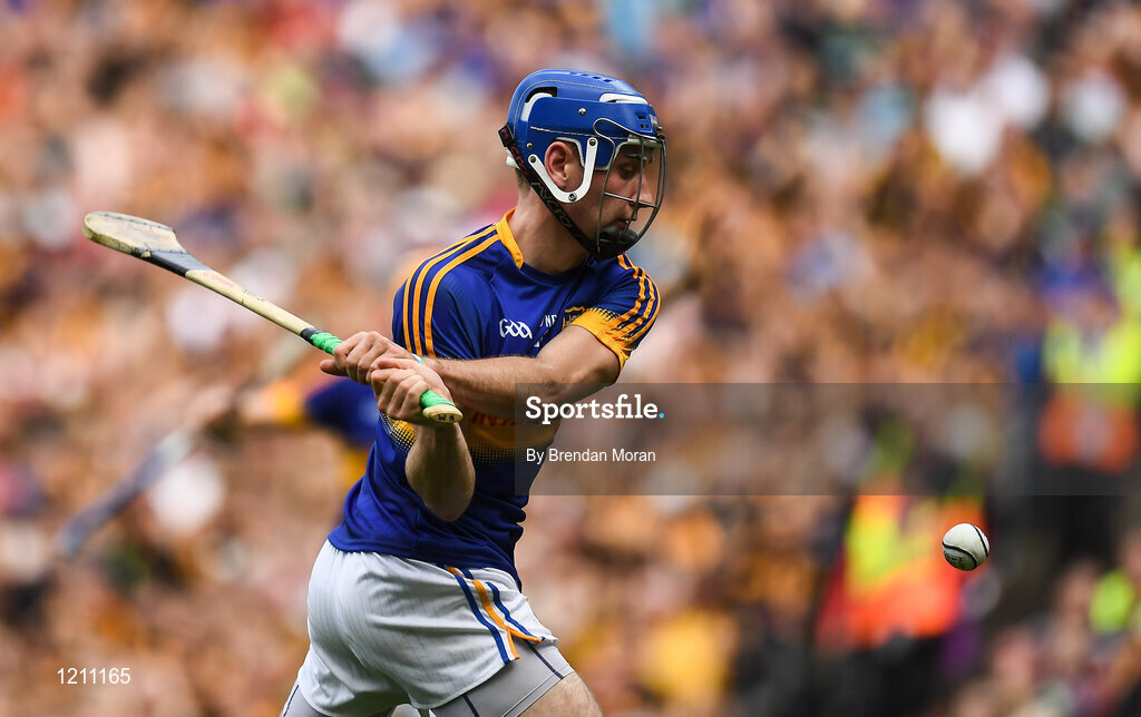 4 September 2016; John McGrath of Tipperary scores his side's second goal during the GAA Hurling All-Ireland Senior Championship Final match between Kilkenny and Tipperary at Croke Park in Dublin. Photo by Brendan Moran/Sportsfile