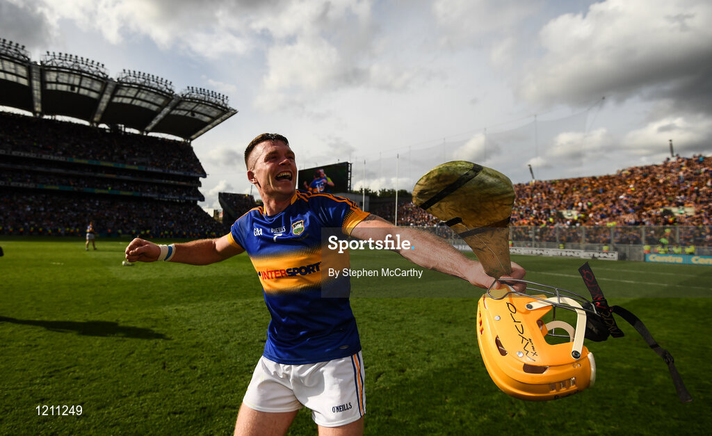 4 September 2016; Pádraic Maher of Tipperary following his side's vicotry in the GAA Hurling All-Ireland Senior Championship Final match between Kilkenny and Tipperary at Croke Park in Dublin. Photo by Stephen McCarthy/Sportsfile