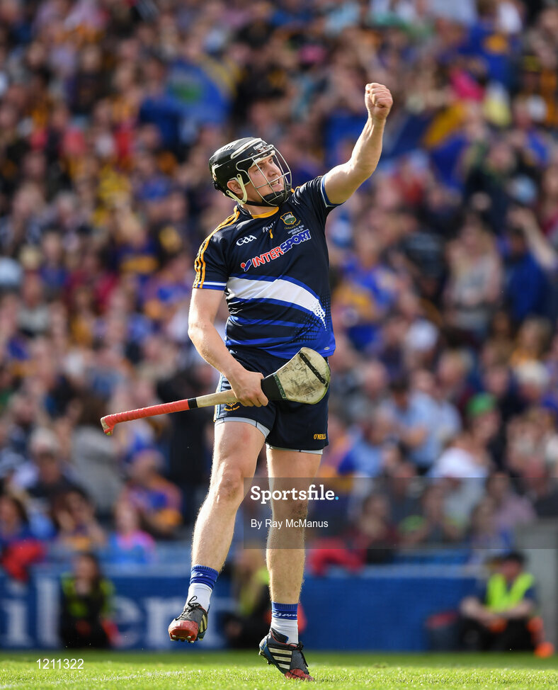 4 September 2016; Goalkeeper Darren Gleeson celebrates a late point for Tipperary during the GAA Hurling All-Ireland Senior Championship Final match between Kilkenny and Tipperary at Croke Park in Dublin. Photo by Ray McManus/Sportsfile