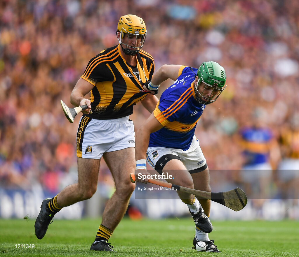 4 September 2016; James Barry of Tipperary in action against Colin Fennelly of Kilkenny during the GAA Hurling All-Ireland Senior Championship Final match between Kilkenny and Tipperary at Croke Park in Dublin. Photo by Stephen McCarthy/Sportsfile