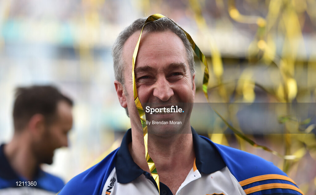 4 September 2016; An emotional Tipperary manager Michael Ryan watches the presentation of the cup after the GAA Hurling All-Ireland Senior Championship Final match between Kilkenny and Tipperary at Croke Park in Dublin. Photo by Brendan Moran/Sportsfile