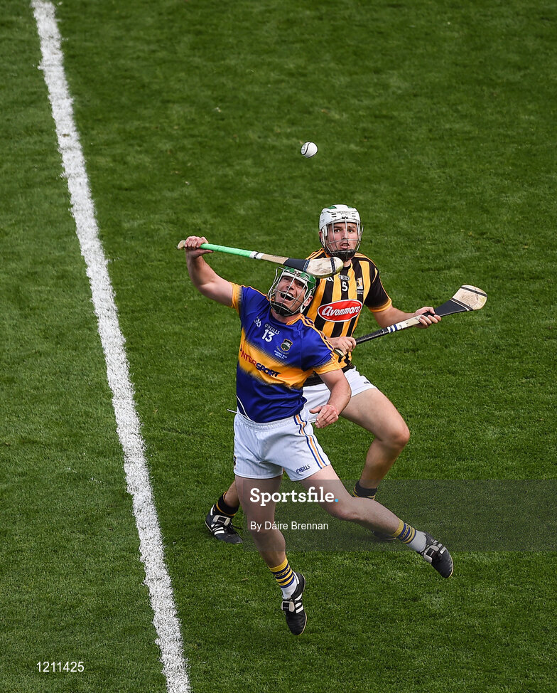 4 September 2016; John O'Dwyer of Tipperary in action against Padraig Walsh of Kilkenny during the GAA Hurling All-Ireland Senior Championship Final match between Kilkenny and Tipperary at Croke Park in Dublin. Photo by Daire Brennan/Sportsfile