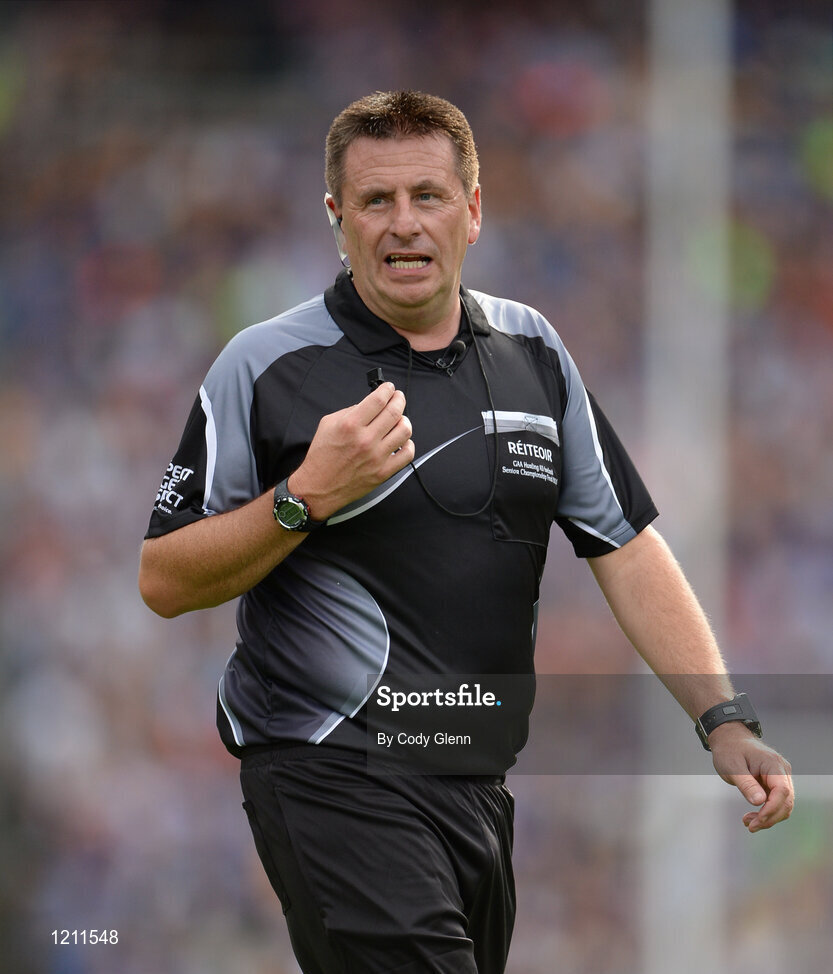4 September 2016; Referee Brian Gavin during the GAA Hurling All-Ireland Senior Championship Final match between Kilkenny and Tipperary at Croke Park in Dublin. Photo by Cody Glenn/Sportsfile