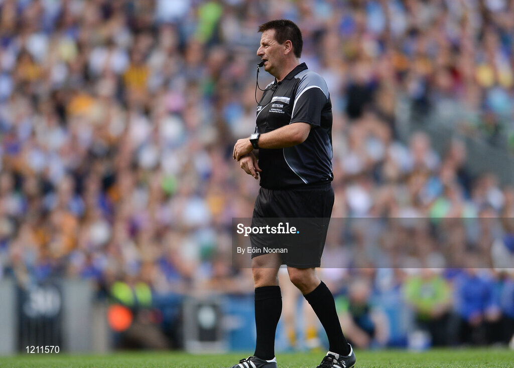 4 September 2016; Referee Brian Gavin during the GAA Hurling All-Ireland Senior Championship Final match between Kilkenny and Tipperary at Croke Park in Dublin. Photo by Eóin Noonan/Sportsfile