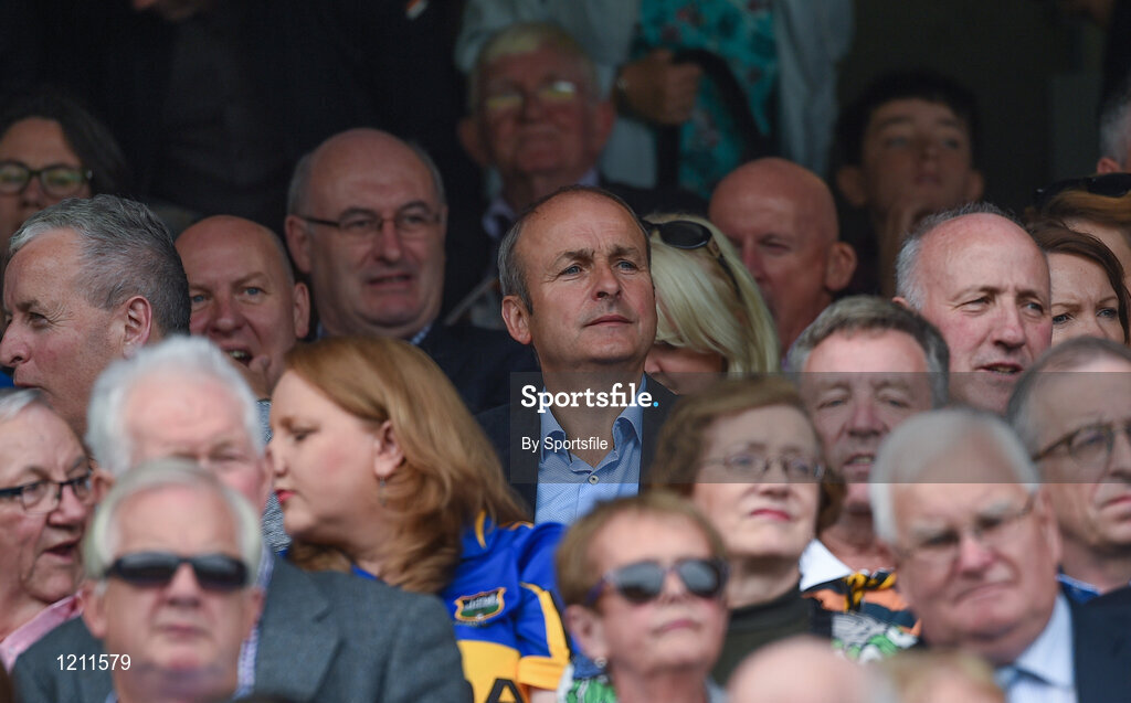 4 September 2016; Fianna Fail leader Micheál Martin T.D at the GAA Hurling All-Ireland Senior Championship Final match between Kilkenny and Tipperary at Croke Park in Dublin. Photo by Sportsfile