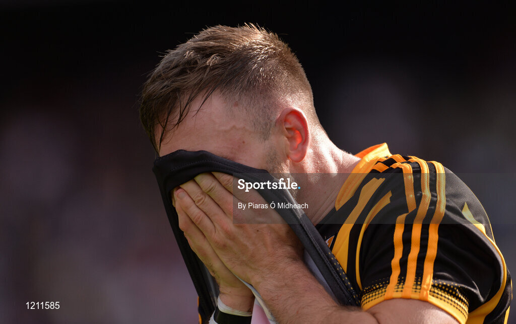 4 September 2016; Conor Fogarty of Kilkenny dejected after the GAA Hurling All-Ireland Senior Championship Final match between Kilkenny and Tipperary at Croke Park in Dublin. Photo by Piaras Ó Mídheach/Sportsfile